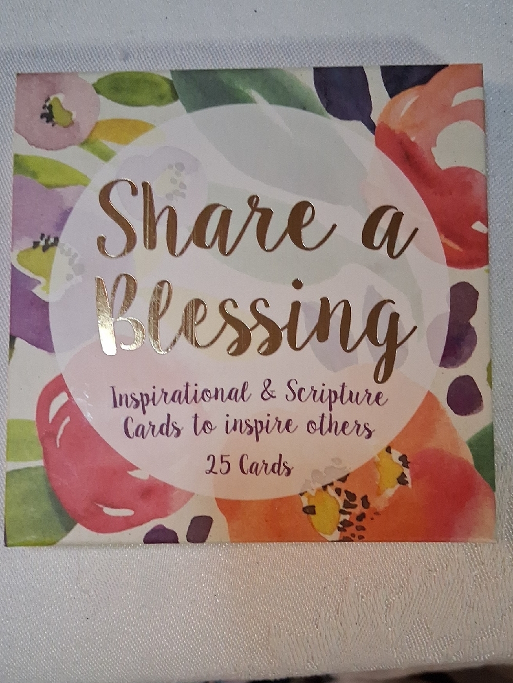 Share a Blessing Inspirational Scripture Cards - Floral Multicolor Set